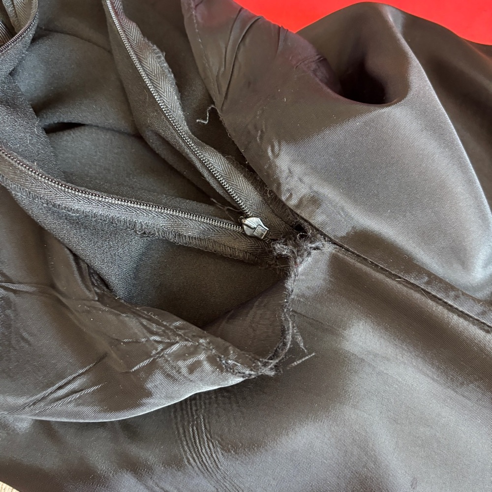 Vintage Strapless Solid Black Full Length Cocktai… - image 14